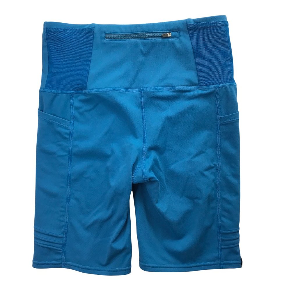 OISELLE Bike Shorts Bicycle Cycling Blue Spandex Side Pockets.  Size Women's 4